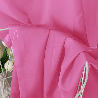 Hot Pink Sheer Curtains 90 Inches Long 2 Panels - Image 4