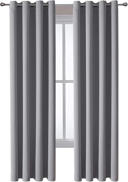 ChrisDowa Blackout Curtains for Bedroom and Living Room 84 Inches Long | 2 - Image 7