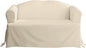 SureFit Home Décor Cotton Duck Solid T-Cushion Loveseat One Piece Slipcover by SureFitInc