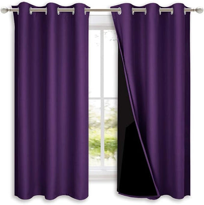NICETOWN Room Warming 100% Blackout Curtain Panels, Noise Reducing and Cold by NICETOWN