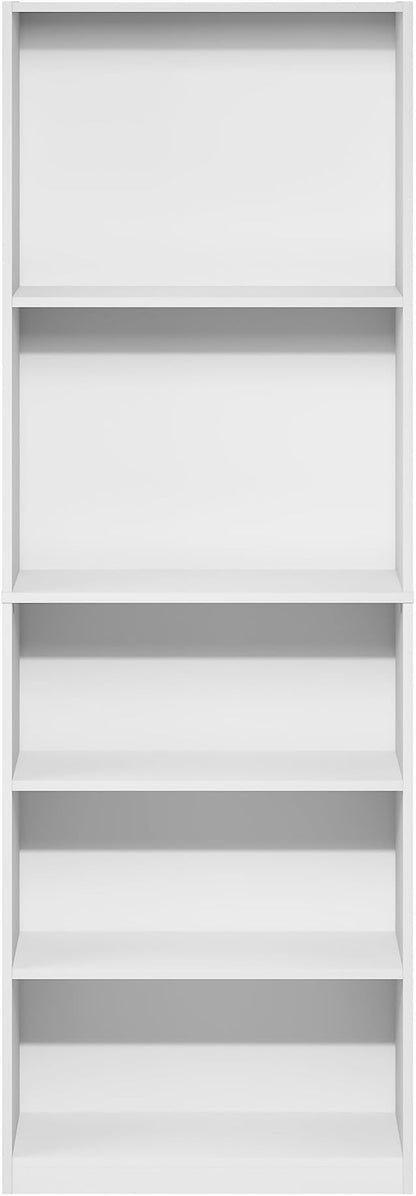 Furinno Jaya Book Shelf, 5-Tier Tall Book Shelf, Bookcase - Image 7