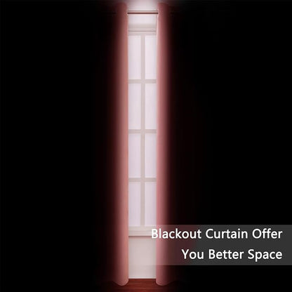 Blackout Curtains 52 x 120 Inch Long Coral Curtains Set of 2 Panels Room - Image 3