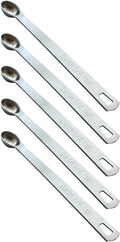 5PCS 1/8 Teaspoon(1/8tsp, 0.625 ml, Dash) Single Tiny Measuring Spoon, Small Individual Stainless Steel Measure Spoons Only