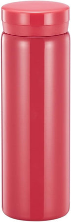 10oz Mini Water Bottle Stainless Steel Thermos Small Flask - Insulated Vacuum, Leak Proof, Keeps Drinks Hot/Cold - Ideal for Coffee, Tea, Water - Rose Red