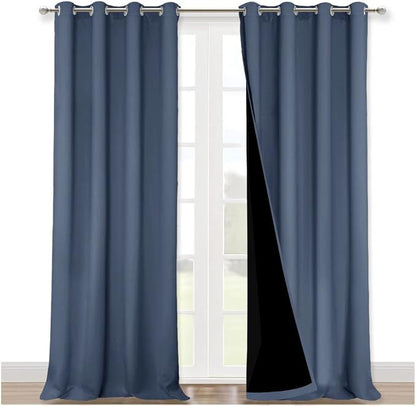 NICETOWN Room Warming Curtains, 100% Sun Blocking Curtains, Sound Proof Drapes by NICETOWN