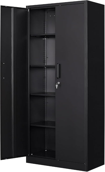 72" Tall Metal Storage Locking Cabinet by Anxxsu