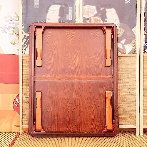Folding Square Tea Coffee Table, Household Kang Table, Low Wooden Table - Image 8