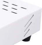 Coffee Knock Box Drawer, stainless steel Coffee Powder Box, Coffee Knock Box with Removable Rubber Strike Wood Pole and Non Slip Base (White)
