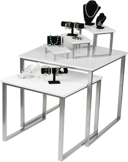 Displays2go Set of 2 Nesting Tables - Image 2
