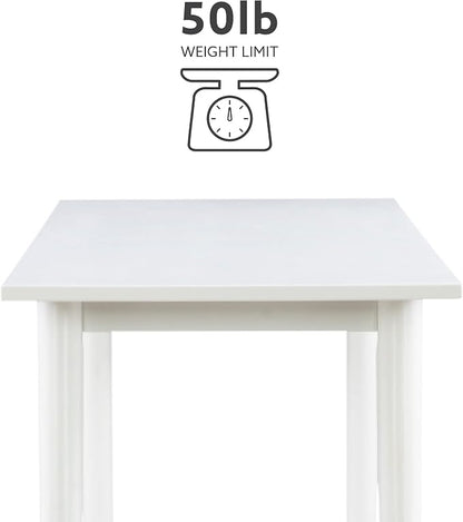 Linon Melissa White Mid Century Console Table - Image 4