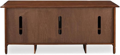 Leick Home 89360 Rustic Oak TV Stand - Image 4