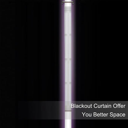 Blackout Curtains 52 x 120 Inch Long Lavender Curtains Set of 2 Panels Room - Image 3