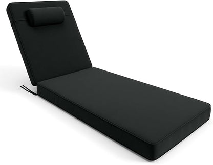 Chaise Lounge Cushion for Outdoor Furniture, Waterproof, Fade-Resistant and by Unknown