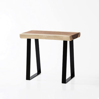 Greenage Natural Wood Rectangle Bench 20"x14"x18" Coffee Side Table - Image 4
