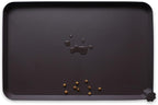 Hoki Found L Silicone Non Slip Pet Dog Cat Bowl Mats - Waterproof Dog Cat Food Mats - Dark Oak