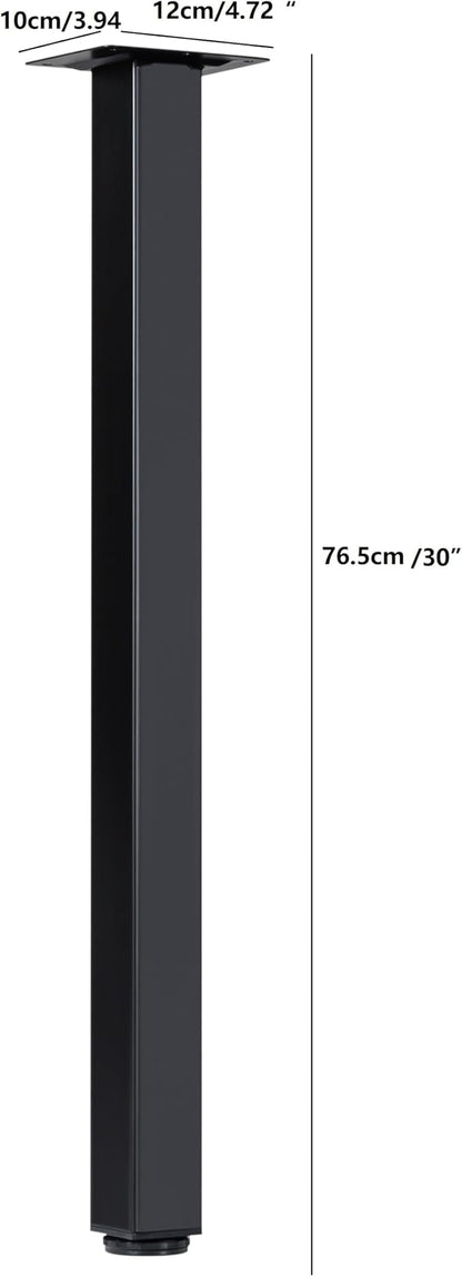 LCSDLHLSY 30 inch Adjustable Square Metal Table Legs, DIY Furniture Legs - Image 2