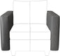 EASE MOOSE Armrest Module for Modular Sectional Sofa, Faux Leather Side by EASEMOOSE