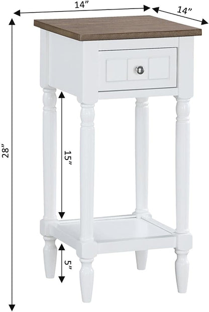 Convenience Concepts French Country Khloe 1 Drawer Accent End Table 14" - Image 9