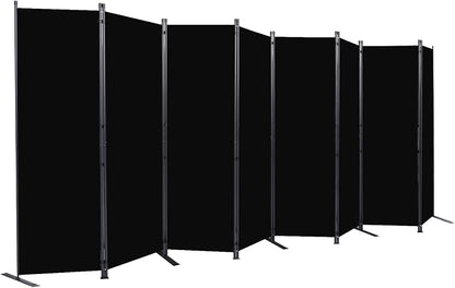 Room Divider 6FT Portable Room Dividers and Folding Privacy Screens, 8 Panel by HOMSCREENER