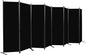 Room Divider 6FT Portable Room Dividers and Folding Privacy Screens, 8 Panel by HOMSCREENER
