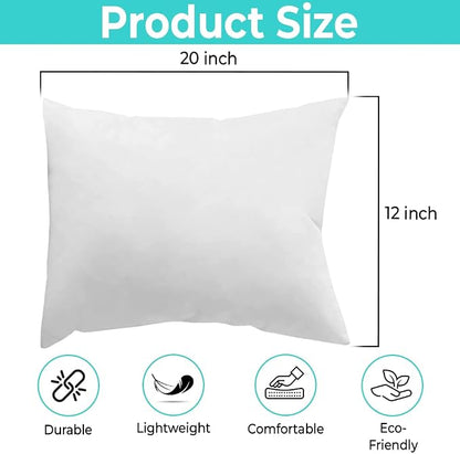 QUBA LINEN 12 x 20 Throw Pillow Insert - Image 3