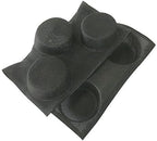 Bluedrop Silicone Bun Bread Forms Round Shape Trays Perforated Bakery Molds Fit Half Pan Size