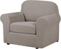 H.VERSAILTEX Stretch Chair Slipcovers 2 Pieces Armchair Cover Furniture by HVERSAILTEX