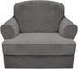 CUCRAF T Cushion Sofa Cover 2 Piece Armchair Slipcovers, Soft Thick Velvet by CUCRAF
