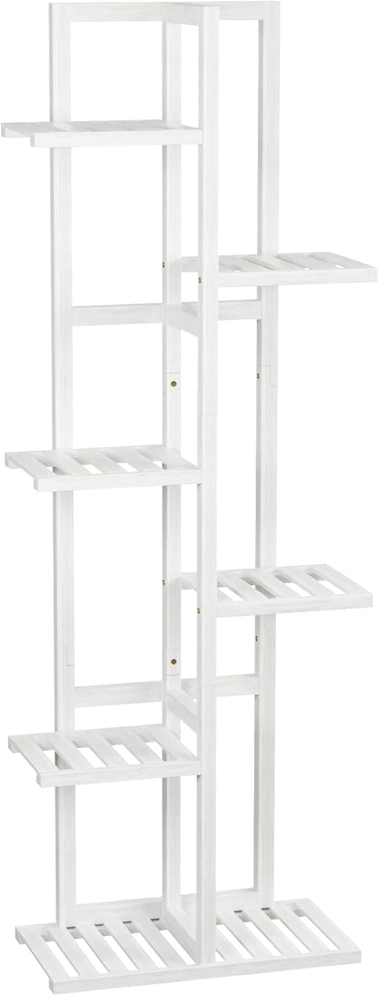 ROMGUAR CRAFT 6 Tier Bamboo Plant Stand Indoor, Wood Tall Flower Holder Corner - Image 7