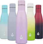BJPKPK Insulated Water Bottle 17oz Stainless Steel Water Bottles Dishwasher Safe Reusable Metal Thermos Cold and Hot,Dreamy Purple