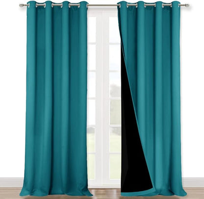 NICETOWN Full Shading Curtains 90 inches Long 2 Panels Set by NICETOWN