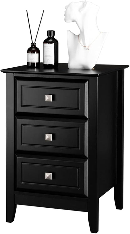 Bonnlo Upgraded Black Nightstand by Bonnlo