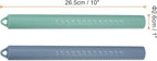 HARFINGTON 2pcs Silicone Rolling Pin 10" Stainless Silicone Surface Non-Stick Stainless Steel Inner Core Dough Roller Kitchen Roller for Baking Pastry Pizza Fondant Bread, Blue,Green