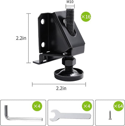 DkOvn Leg Leveler, 16 Pack Heavy Duty Leveling Feet, Adjustable Furniture - Image 5