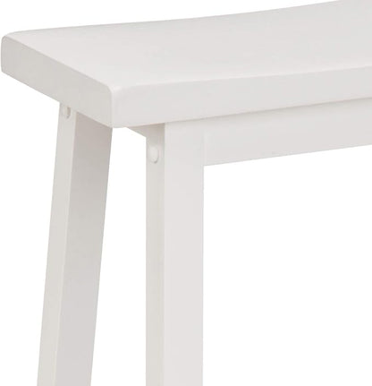Amazon Basics Solid Wood Saddle-Seat Counter Height Bar Stools - Image 7