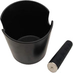 Coffee Knock Box, 4.8in Barista Style Espresso Grounds Knock Box with Removable Heavy-Duty Metal Knock Bar and Shock- Absorbent Durable and Non-Slip Base for Espresso Maker Accessories, Easy to Clean