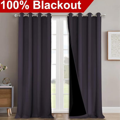 NICETOWN 100% Blackout Blinds, Laundry Room Decor Window Treatment Curtains - Image 2