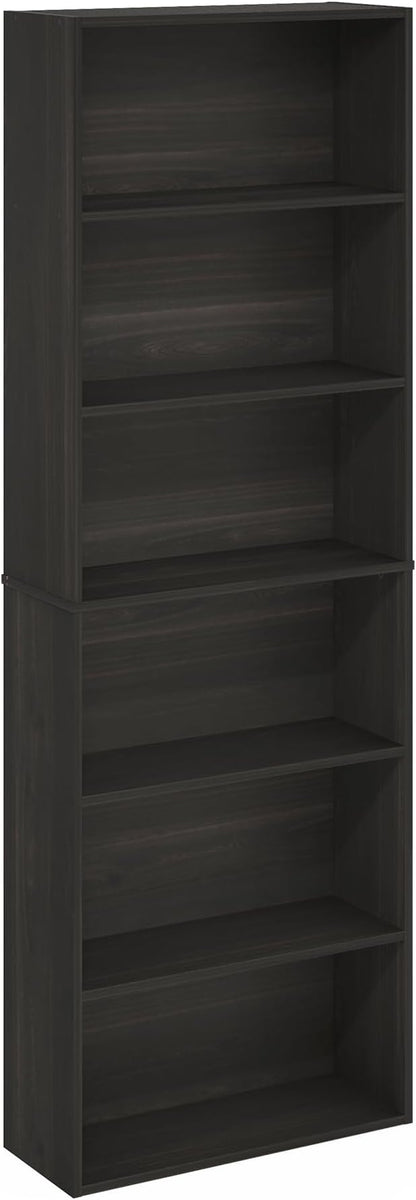 Furinno Jaya Simply Home Free Standing 6-Tier Open Storage Bookcase - Image 5