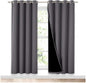 NICETOWN Grey Full Shade Curtain Panels, Pair of Energy Smart & Noise Blocking by NICETOWN