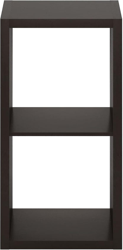 Furinno CUBICLE Book Shelf, 2-Cube Bookshelf, Extra Thick Frame Horizontally & - Image 10