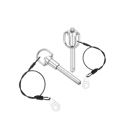 uxcell 2 Pcs Quick Release Pin, 5/16" x 1" (Dia. x L), Stainless Steel, Silver