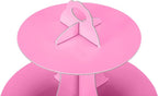 3-Tier Cupcake Stand, Cake Stand holder, Tiered DIY Cupcake Stand Tower for Dessert Table Displays, Birthday Theme Party Favors Decoration, Floral Tea Party, 12" W x 12.8" H, Pink