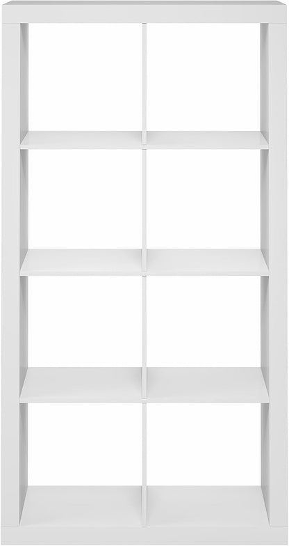 Furinno Cubicle Book Shelf, 8-Cube 2-Inch Super Thick Frame Bookshelf, - Image 7