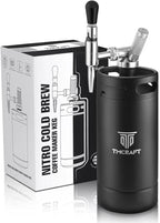 TMCRAFT 128oz Nitro Cold Brew Coffee Maker, Home Brew Coffee Keg with Stainless Steel Stout Creamer Faucet & Pressure Relieving Valve