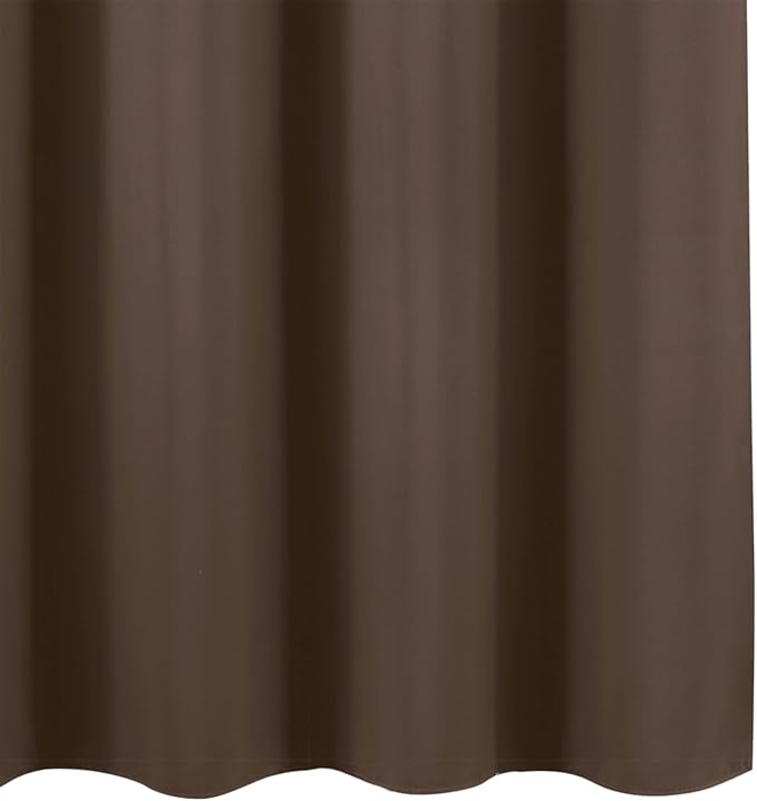 Chocolate Brown Blackout Curtains 34 x 84 Inch Length/Set of 2 Curtain - Image 8