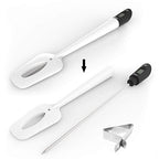 Efeng Digital Meat Thermometer Candy Thermometer Spatula Thermometerwith Pot Clip & 9" Probe – Fast Instant Read Digital Food Thermometer for Candy Chocolate Jam Meat, BPA Free Silicon Frying