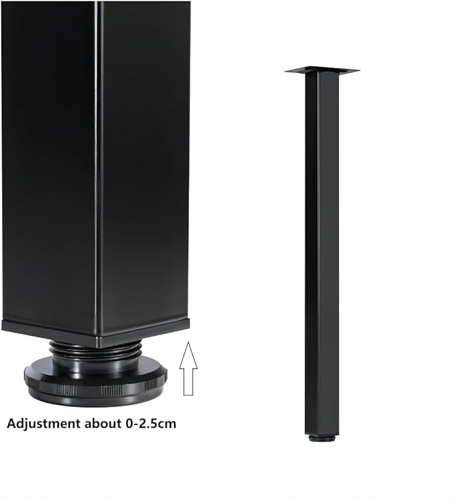 LCSDLHLSY Table Legs 28 inch, Adjustable Metal Furniture Legs, DIY Computer - Image 4