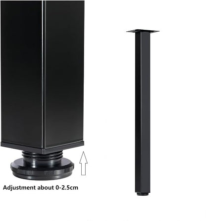 LCSDLHLSY 30 inch Adjustable Square Metal Table Legs, DIY Furniture Legs - Image 4