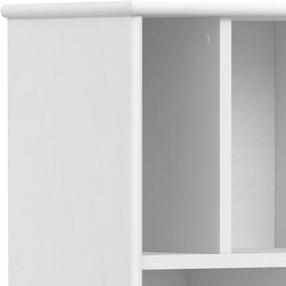 SIMPLIHOME Draper Solid Hardwood 64 inch x 22 inch Mid Century Modern Bookcase - Image 7