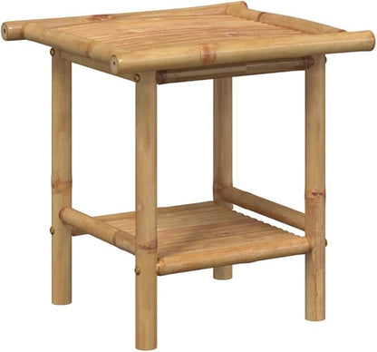 Natural Bamboo Fiber Coffee Table Square Modern Eco-Friendly Furniture - Image 3